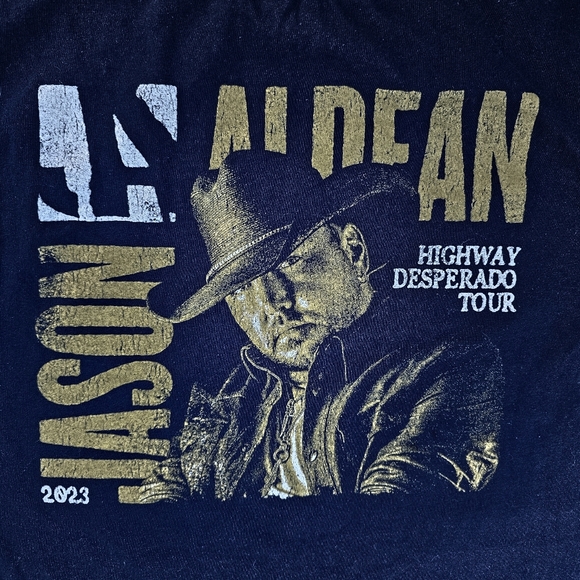 Jason Aldean Highway Desperado Tour 2023 Color Navy Unisex - Picture 3 of 5